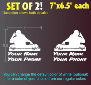 DJ Disk Jockey Vinyl Decals Setof2 (7"x6.5") Advertise! - Picture 1 of 1