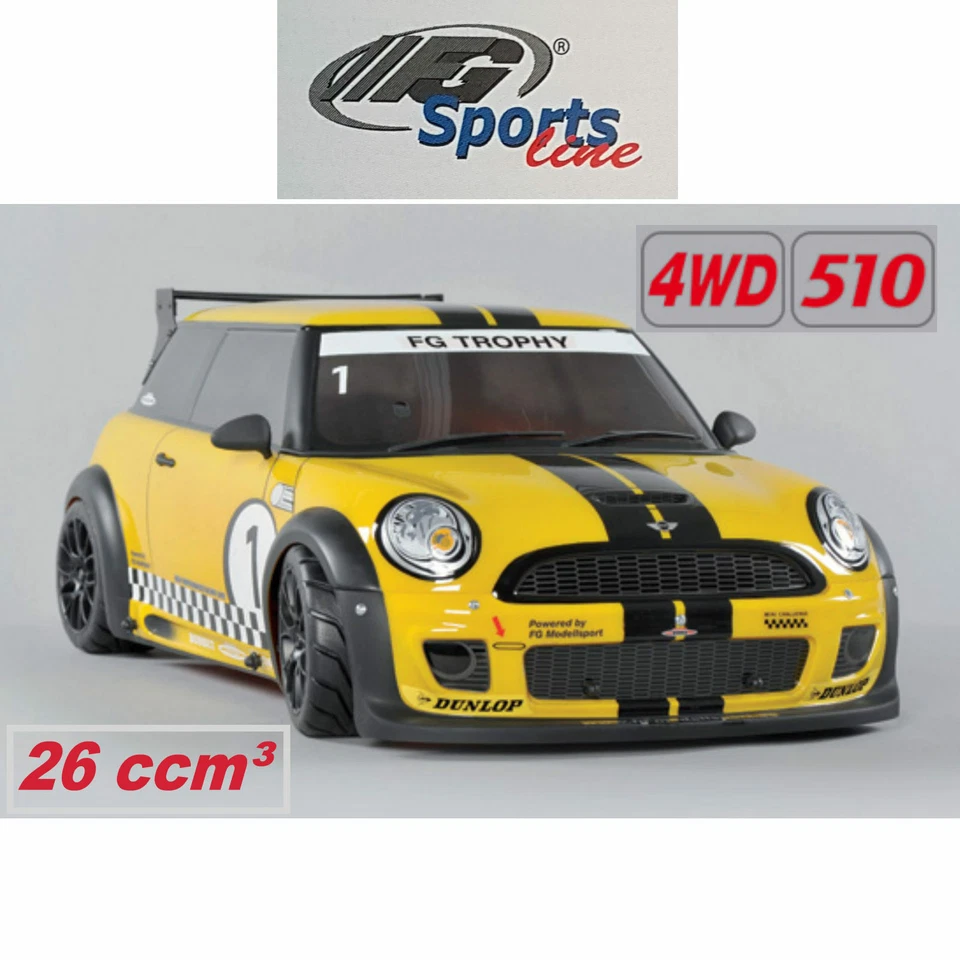 FG Modellsport 1:5 Sportsline 4WD 510 Chassis 26ccm³ FG Trophy gelb - Bild 1 von 4