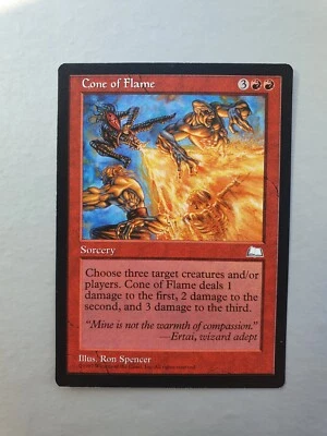 Cone of Flame, MTG Weatherlight (1997) Uncommon Red Sorcery NM - Image 1 of 2