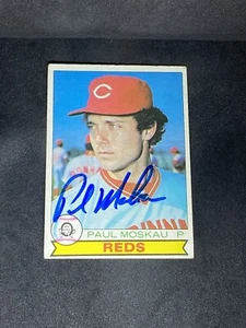 Paul Moskau 1979 O-Pee-Chee #197 Cincinnati Reds Autogramm signed Karte - Bild 1 von 3
