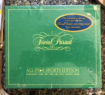Trivial Pursuit All Star Sports Edition Subsidiary Card Set FACTORY SEALED - Image 1 of 4