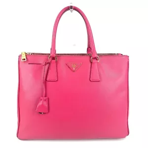 Auténtico bolso de mano PRADA de cuero Saffiano Galleria rosa - Imagen 1 de 24