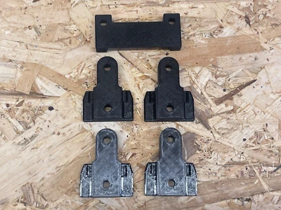 Milwaukee PACKOUT /  Organiser  Compatible Cleats Brackets Wall Mounts Black - Image 1 of 4