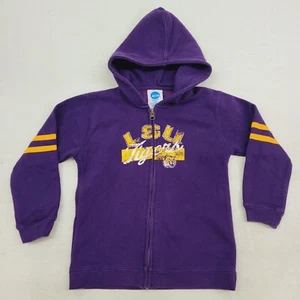 LSU TIGERS lila Kapuzenpullover mit durchgehendem Reißverschluss Kinder Kleinkinder Größe 5T gebraucht, in einwandfreiem Zustand Ritterbekleidung - Bild 1 von 7