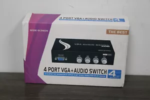4x1 or 1x4 Bi-Directional 4 Port VGA SVGA HD15 Video Switch Switcher Selector - Picture 1 of 4