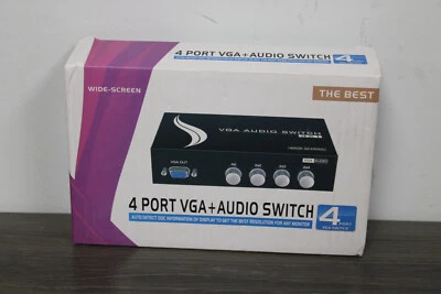 4x1 or 1x4 Bi-Directional 4 Port VGA SVGA HD15 Video Switch Switcher Selector - Image 1 of 4