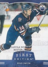 2002-03 BAP First Edition Suffolk Downs #195 Ryan Smyth