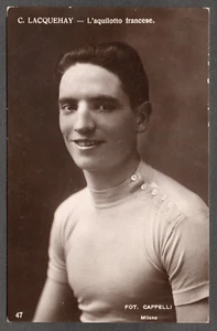 Postcard Charles Lacquehay a French professional cyclist Bicycle racing RP - Picture 1 of 2