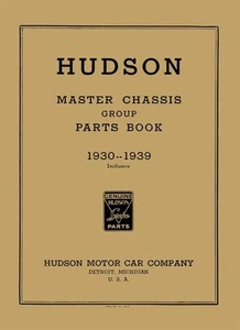 1930 1932 1934 1936 1939 Hudson Parts Number Book List Interchange Guide OEM - Picture 1 of 1