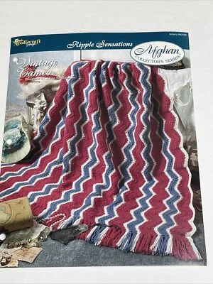 Vintage Cameo Ripple Sensations Crochet Pattern Needlecraft Shop - Image 1 of 4