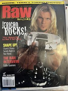 Chris Jericho Y2J Signed Auto Original WWE Raw Magazine 2000 Rare AEW
