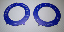 Tachoscheiben passend für Volvo XC60 blau Gauge Tacho Gauge Speedometer Set