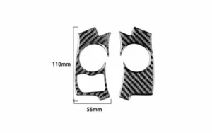 Steering Wheel Switch Cover Trim 2* For Lexus CT200h 2014-2017 Real Carbon Fiber - Picture 1 of 9