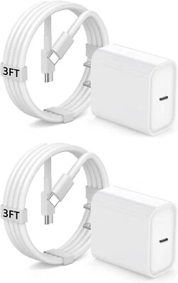 Fast Charging for iPad Air 13(M2)/5/4th 2Pack,20W Type C Fast Charger with USB C - Image 1 of 4