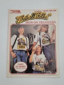 Vintage Leisure Arts That’s All Folks Looney Tunes Bügelbild Transfer - Bild 1 von 8