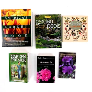 Gardening Books; Lot-6 America's Garden Book, Fountains & Waterfalls, Annuals - Picture 1 of 17