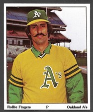1975 SSPC PUZZLE BACK ALL STARS  Rollie Fingers  OAKLAND ATHLETICS A's  EX  A