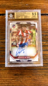 2021-22 Topps Atletico RODRIGO DE PAUL Wave Refractor On Card BGS 9.5 AUTO/50 - Picture 1 of 3