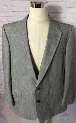 Giacca blazer cappotto sportivo Burberry Glen check plaid 2 bottoni uomo taglia 46R