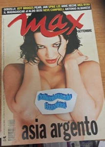 Max rivista settembre 1998-A.Argento+Poster-Meg Ryan-Spike Lee-Campbell-Albanese - Foto 1 di 7