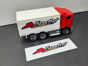 Pizza Hut - 2 stickers-fits Hot Wheels/ Matchbox/ 1/64 Trucks-Custom Trailer - Picture 1 of 3