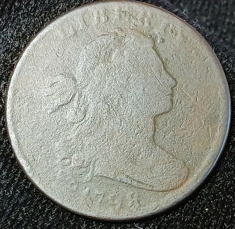 1798 Draped Bust Large 1 One Cent/Penny~Scarce Early Date Coin Cover