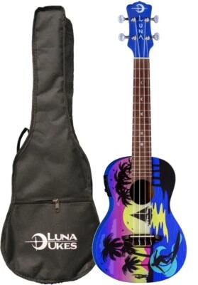 Luna Kauwela Summer Concet 尤克里里 带前置放大器 & Gigbag,UKE KAUWELA C EL — 第 1/2 张图片