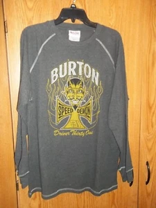 JEFF BURTON "SPEED DEMON" LONGSLEEVE RAGLAN SHIRT ADULT X LARGE - Picture 1 of 2