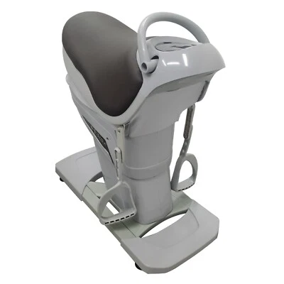 Máquina de montar a caballo eléctrica gris equipo de modelado para el hogar fitness eléctrico caballo Foto 1 de 4