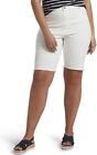 Hue U21472 Soft Touch Denim Bermuda Shorts White  Xs 