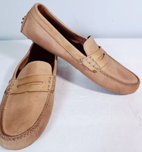 Cole Haan Men's Size 10M #C10074 Tan Leather Driving Penny Loafers Comfort Style - Imagen 1 de 8