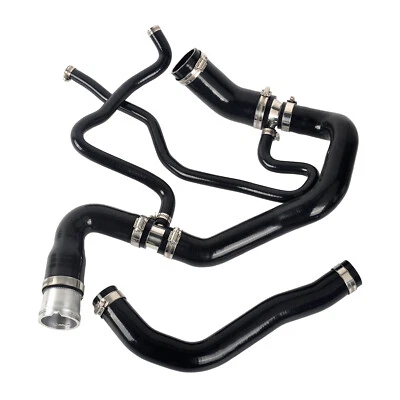 For 2011-2016 GM 6.6L Duramax Black Silicone Upper & Lower Coolant Hose Kit - Image 1 of 4