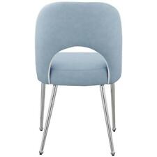 Meridian Furniture Logan Light Blue Vegan Leather Dining Chair