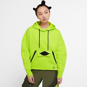 Womens Nike Jordan Fleece Hoodie “Cyber” Size Small