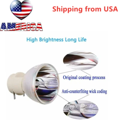 USA PROJECTOR LAMP BULB FOR VIEWSONIC PX706HD PX706HDS PX706HD-S VS1726 RLC-1188 - Image 1 of 4