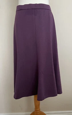 Charmance Plum Purple Jersey Flared Skirt Size 24 W42" L28" NEW - Image 1 of 4