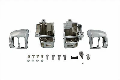 Kit de carcasa de interruptor de manillar cromado para Harley Davidson de V-Twin Foto 1 de 1