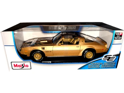 Maisto 1:18 литая модель автомобиля Pontiac Firebird Trans Am золото - специальный выпуск - Изображение 1 из 3