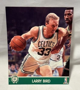 1991 NBA HOOPS  Larry Bird Boston Celtics  8x10 Glossy Cardstock Photo NM - Picture 1 of 2