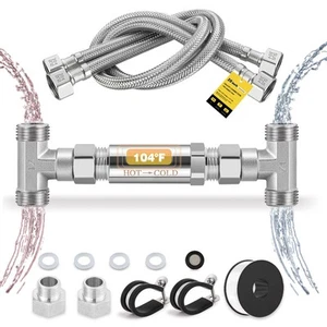 Ersatz 304 Edelstahl Sensor Ventil Kit für sofortige Warmwasserrückführung... - Bild 1 von 7