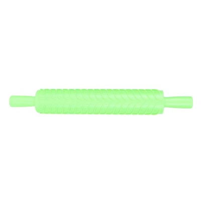 Leaves Pattern Fondant Rolling Pin Tool Plastic Embossing Roller Baking Past HOT - Image 1 of 4