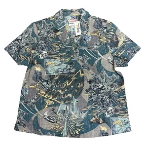 $ 119 NEU MIT ETIKETT REYN SPOONER MARVEL AVENGERS HAWAIIHEMD MIT KNÖPFEN BLAU WMNS L (42) - Bild 1 von 5