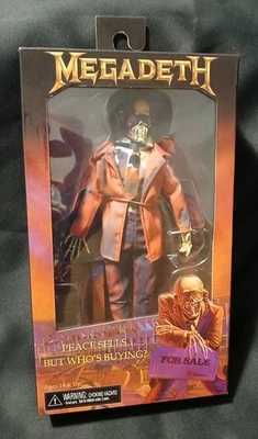 NECA Megadeth Peace Sells Vic Rattlehead Retro Action Figure Brand New - Image 1 of 2
