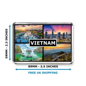 Vietnam - Imán de nevera Jumbo - Por Mashed Designs - Imagen 1 de 3