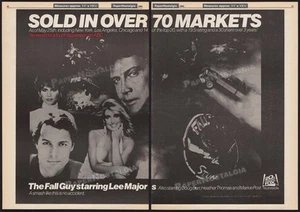THE FALL GUY - Original 1984 Trade AD / poster _ Lee Majors _ Heather Thomas - Picture 1 of 3