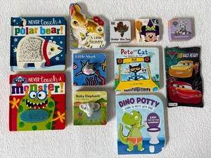 Lot of 11 Board Hard Picture Colorful Development Learning Books Baby Toddler - Picture 1 of 8