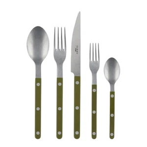 - Juego de cubiertos 5 piezas - Colección Bistrot Vintage - Cuchillos, tenedores, sopa Spo... - Imagen 1 de 4