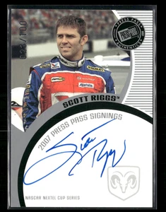 Scott Riggs 2007 Press Pass Silver Auto 23/100 - Picture 1 of 2