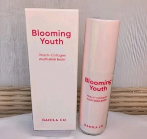 BANILA CO Blooming Youth Peach Collagen Multi Moisture Stick Balm 10.5g NIB - Picture 1 of 10