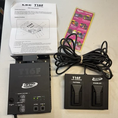 Elation Pro T16F Foot Control Chaser And Controller Pattern Stand-by Working - Image 1 of 4
